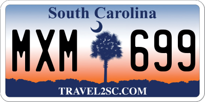 SC license plate MXM699