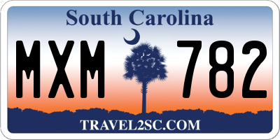 SC license plate MXM782