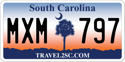 SC license plate MXM797