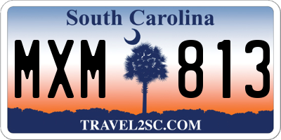SC license plate MXM813