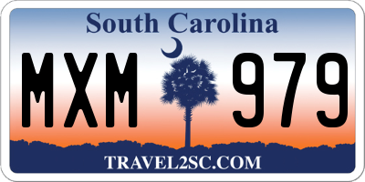 SC license plate MXM979