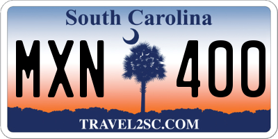 SC license plate MXN400