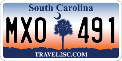 SC license plate MXO491