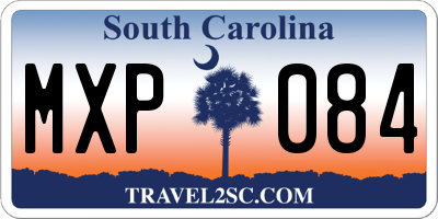 SC license plate MXP084