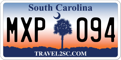 SC license plate MXP094