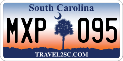 SC license plate MXP095