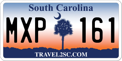 SC license plate MXP161