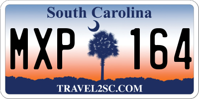 SC license plate MXP164