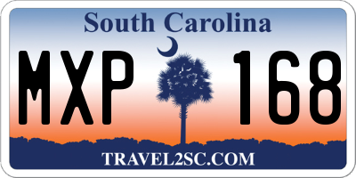 SC license plate MXP168