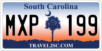 SC license plate MXP199