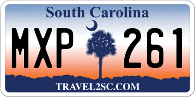 SC license plate MXP261