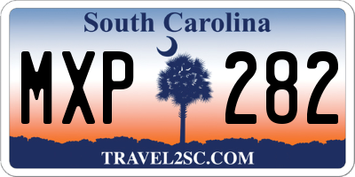 SC license plate MXP282