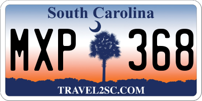 SC license plate MXP368