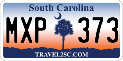 SC license plate MXP373
