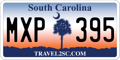 SC license plate MXP395