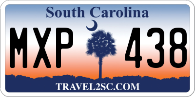 SC license plate MXP438