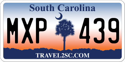 SC license plate MXP439