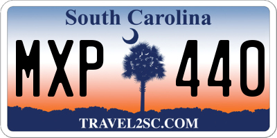 SC license plate MXP440