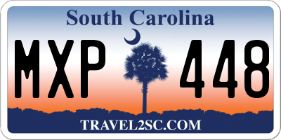 SC license plate MXP448