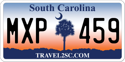 SC license plate MXP459