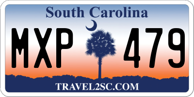 SC license plate MXP479