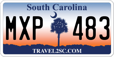 SC license plate MXP483