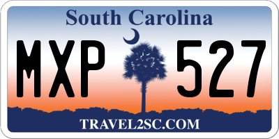 SC license plate MXP527