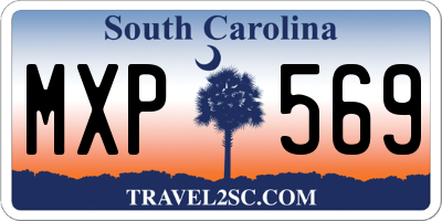 SC license plate MXP569