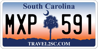 SC license plate MXP591