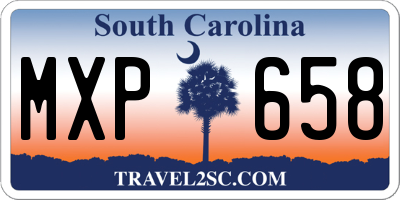 SC license plate MXP658