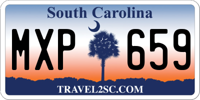 SC license plate MXP659