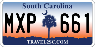 SC license plate MXP661