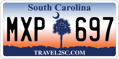 SC license plate MXP697