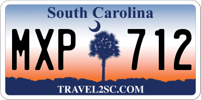 SC license plate MXP712