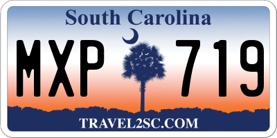 SC license plate MXP719