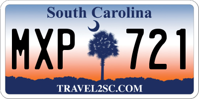 SC license plate MXP721