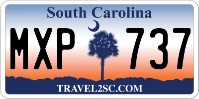 SC license plate MXP737