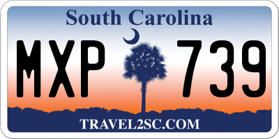 SC license plate MXP739