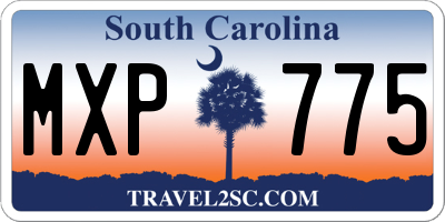 SC license plate MXP775