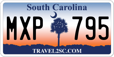 SC license plate MXP795
