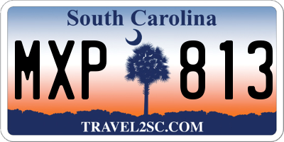 SC license plate MXP813