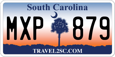 SC license plate MXP879