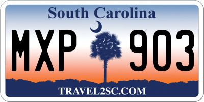 SC license plate MXP903