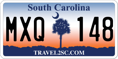 SC license plate MXQ148