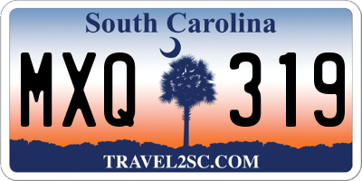 SC license plate MXQ319