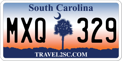 SC license plate MXQ329