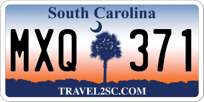 SC license plate MXQ371
