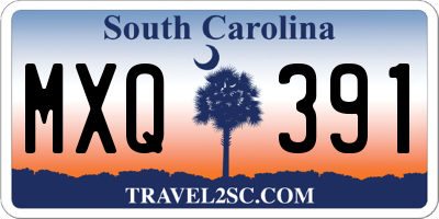 SC license plate MXQ391
