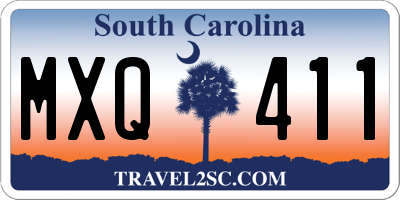SC license plate MXQ411