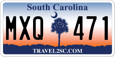 SC license plate MXQ471